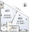 分割貸の場合の間取図